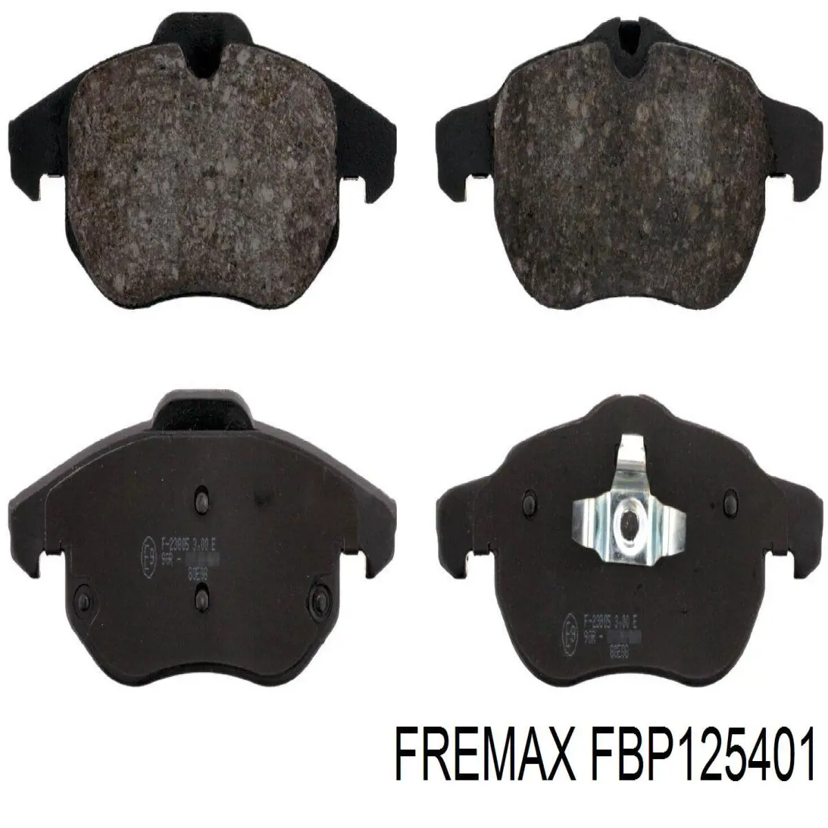 FBP125401 Fremax колодки тормозные задние дисковые