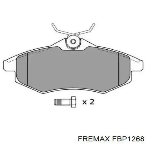 FBP1268 Fremax колодки тормозные передние дисковые