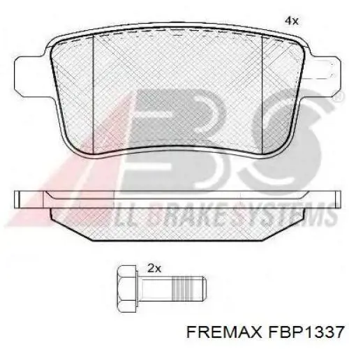 Тормозные колодки Fremax FBP1337