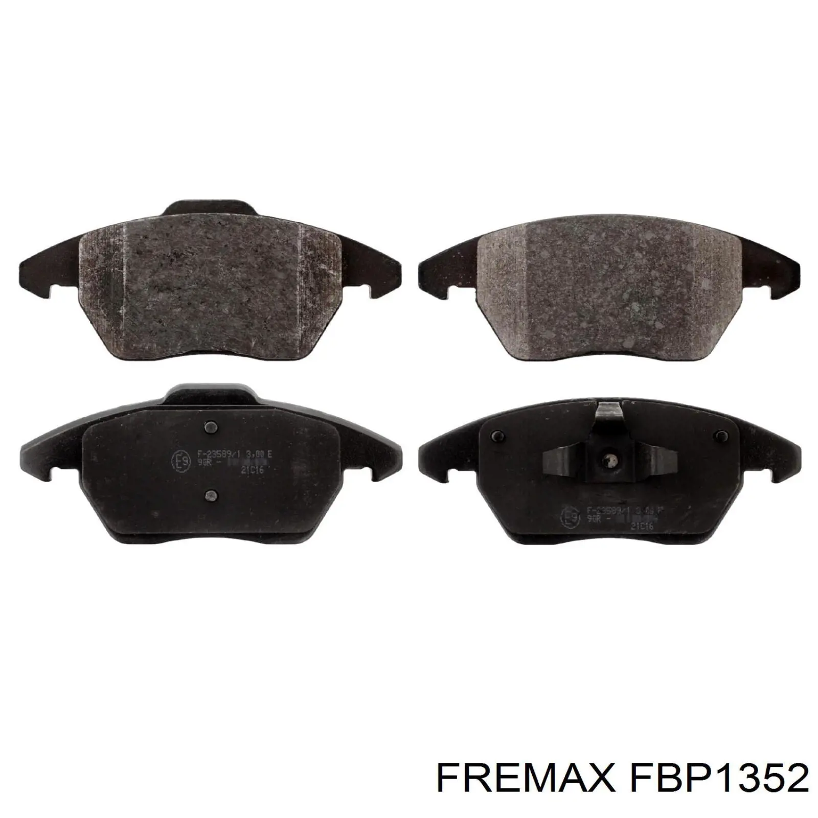 FBP1352 Fremax колодки тормозные передние дисковые