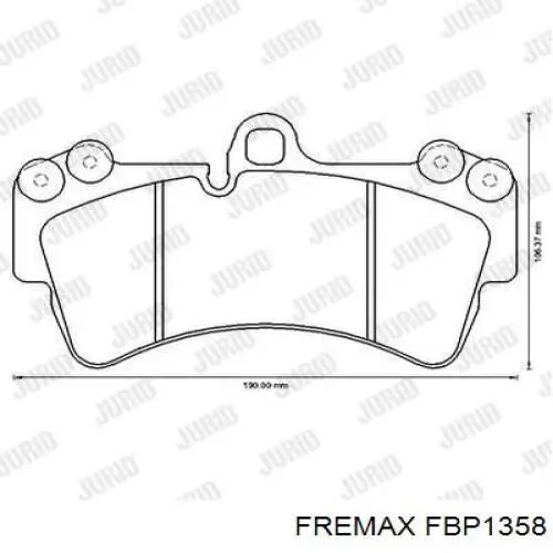 Колодки Fremax FBP1358 цена, от 41.36 USD