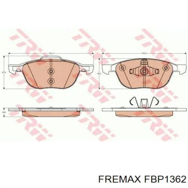 FBP1362 Fremax Колодки передние