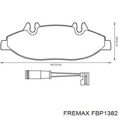 Колодки Fremax FBP1382 цена, от 17.51 USD