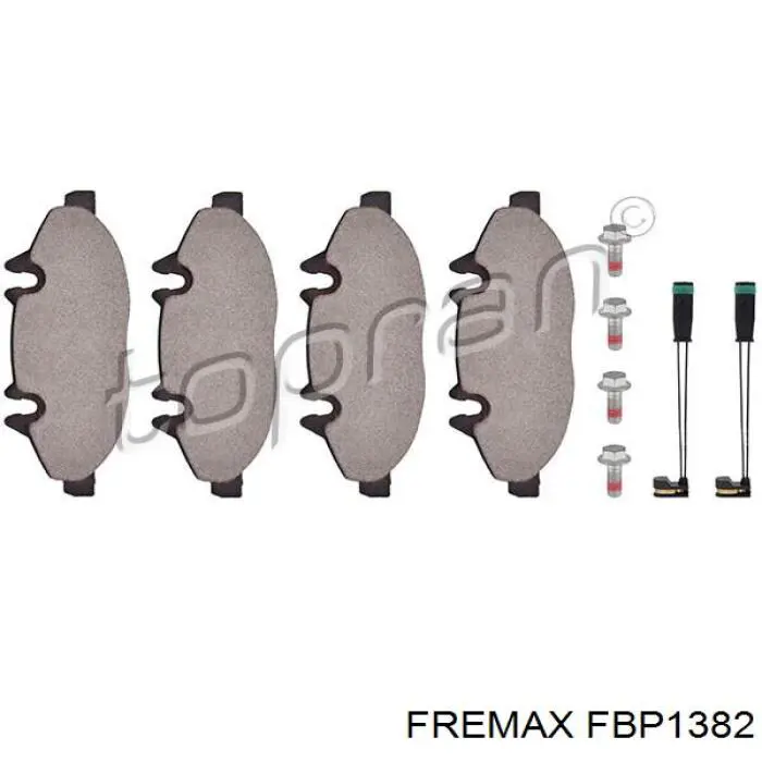 Купить FBP1382 Fremax Колодки тормозные