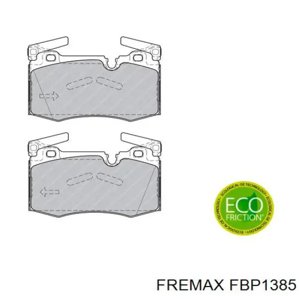 Купить FBP1385 Fremax Колодки тормозные
