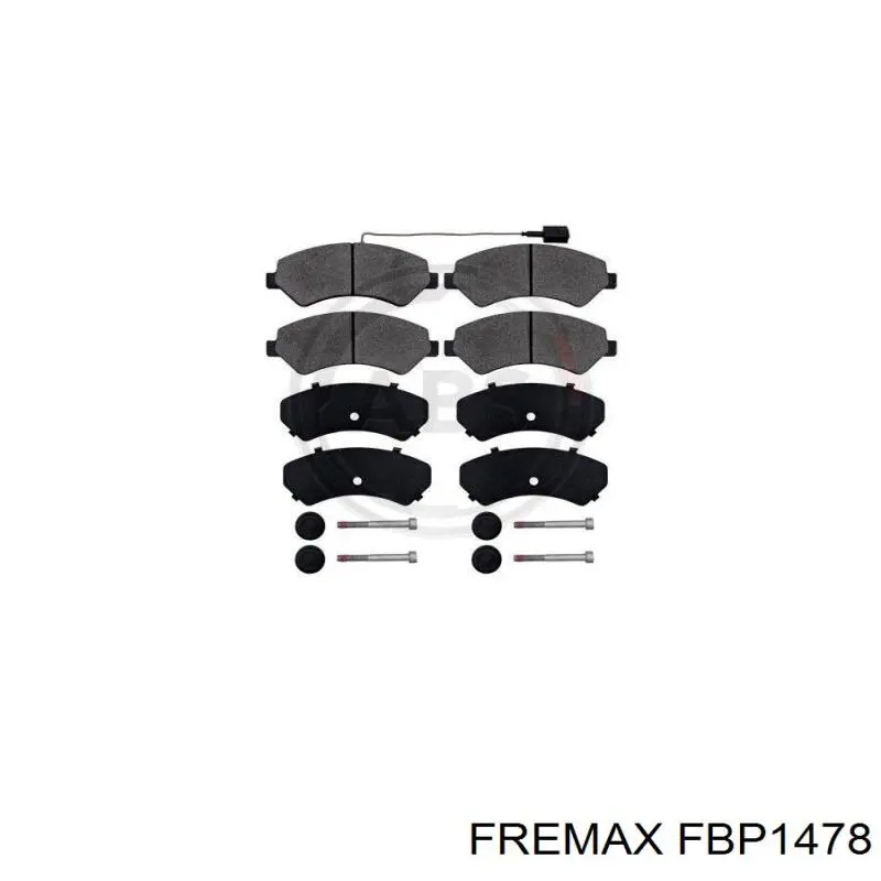 Купить FBP1478 Fremax Колодки тормозные