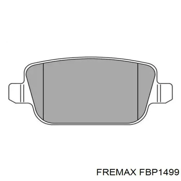 Задние тормозные колодки FBP1499 Fremax