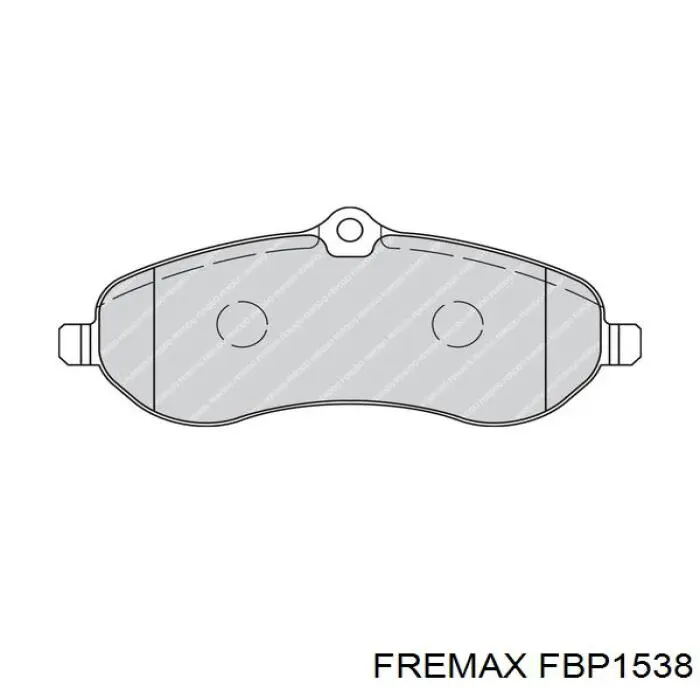 Передние тормозные колодки FBP1538 Fremax