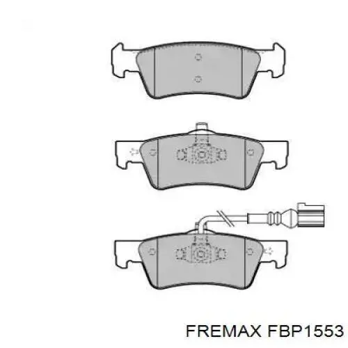 Задние тормозные колодки FBP1553 Fremax