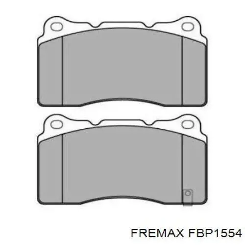 Pastillas de freno delanteras FBP1554 Fremax