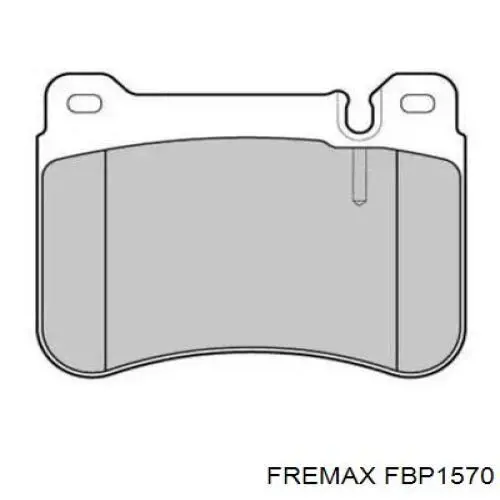 FBP1570 Fremax колодки тормозные передние дисковые