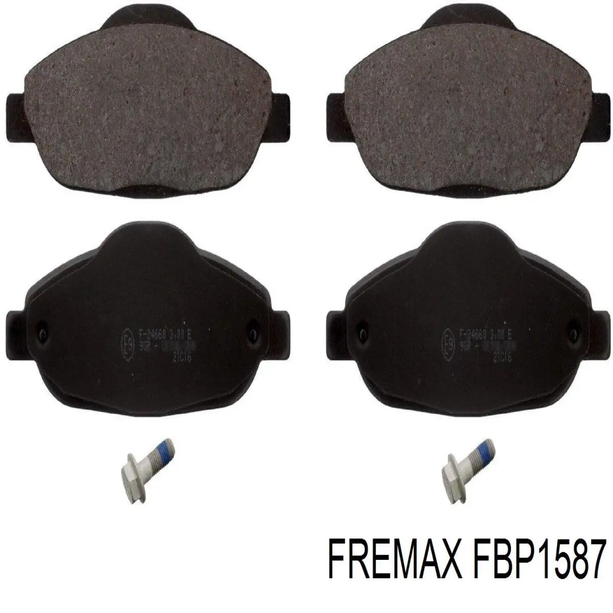 FBP1587 Fremax колодки тормозные передние дисковые