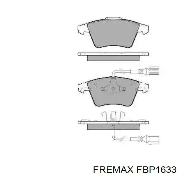 Передние тормозные колодки FBP1633 Fremax