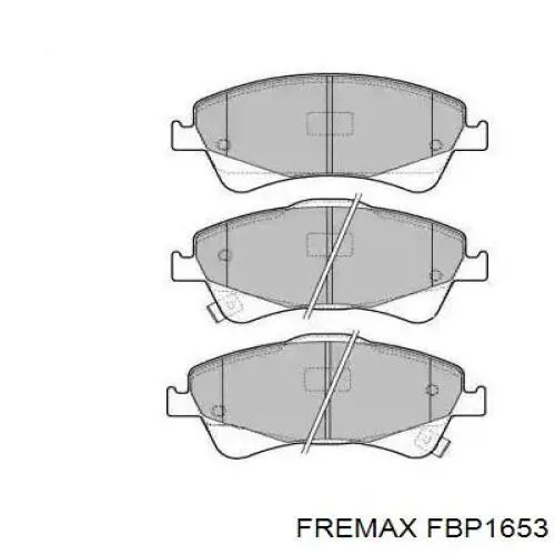 Передние тормозные колодки FBP1653 Fremax