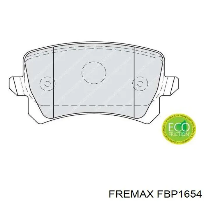Задние тормозные колодки FBP1654 Fremax