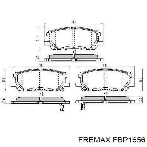 FBP1656 Fremax Колодки передние