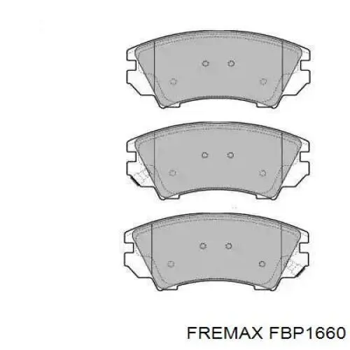 Передние тормозные колодки FBP1660 Fremax