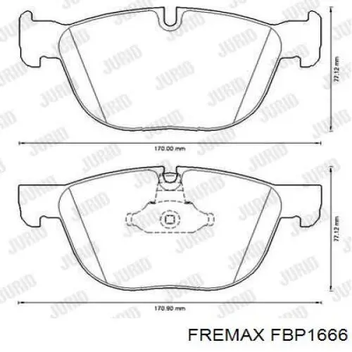 Колодки Fremax FBP1666 цена, от 61.40 USD