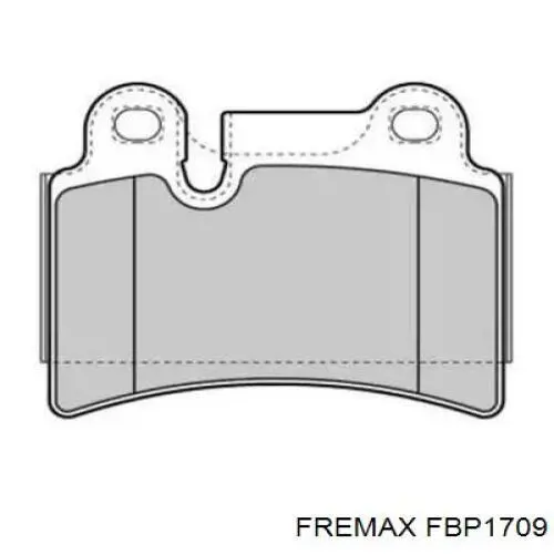 Задние тормозные колодки FBP1709 Fremax