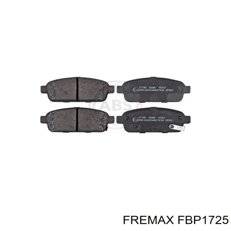 Купить FBP1725 Fremax Колодки тормозные задние, дисковые