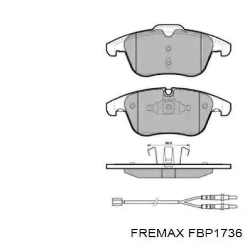 Передние тормозные колодки FBP1736 Fremax