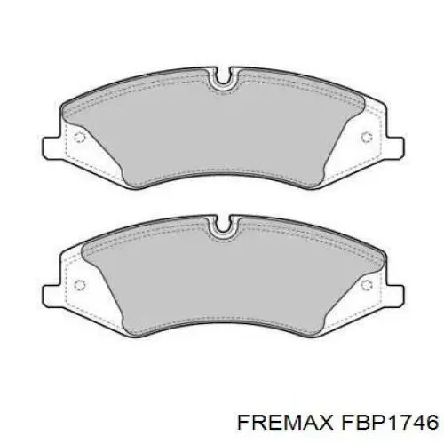 Передние тормозные колодки FBP1746 Fremax