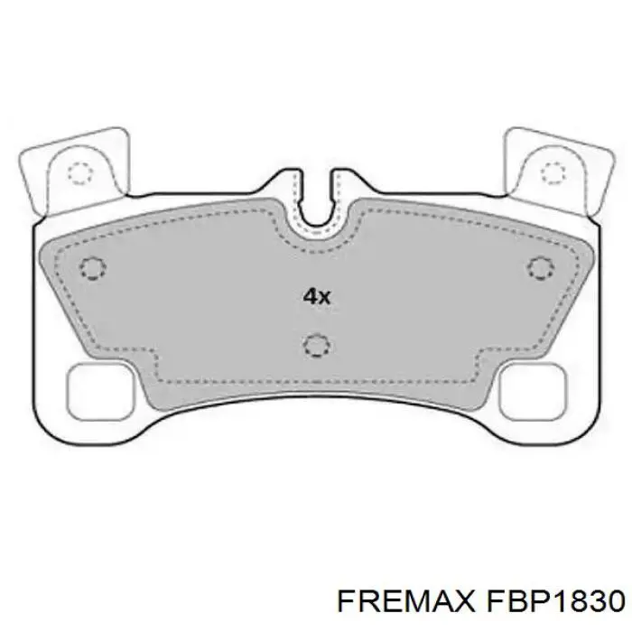 Задние тормозные колодки FBP1830 Fremax