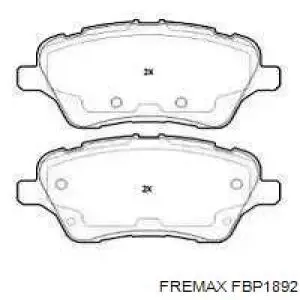 Pastillas de freno delanteras FBP1892 Fremax