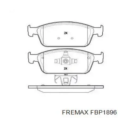 Передние тормозные колодки FBP1896 Fremax