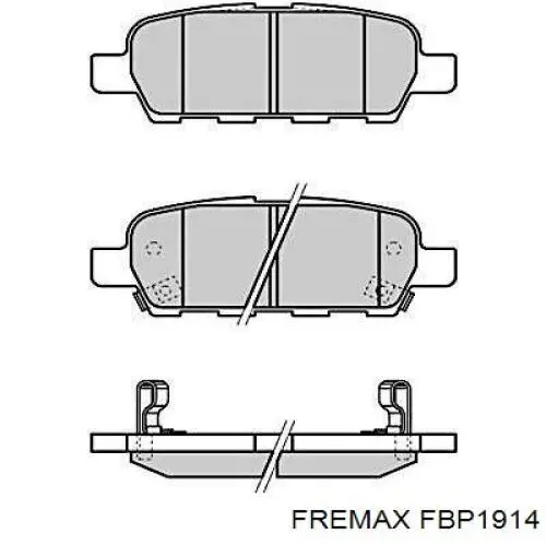 Задние тормозные колодки FBP1914 Fremax