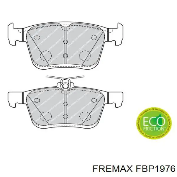 Колодки на гальмо задній дисковий FBP1976 Fremax