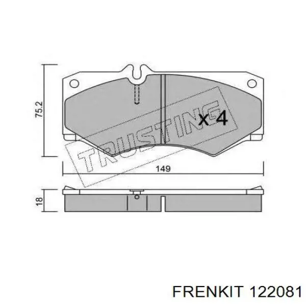 Купить 122081 Frenkit Ремкомплект тормозного цилиндра