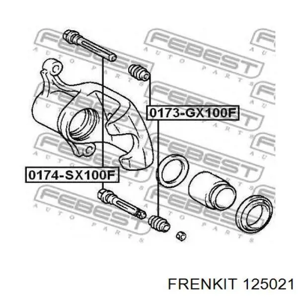125021 Frenkit ремкомплект главного тормозного цилиндра