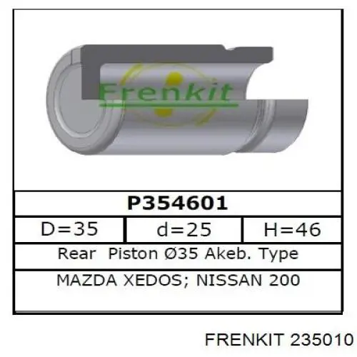 Ремкомплект суппорта 235010 Frenkit