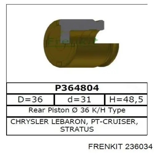 Ремкомплект суппортов Frenkit 236034 цена, от 6.00 USD