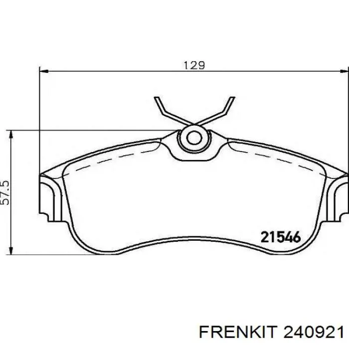 Ремкомплект суппортов Frenkit 240921 цена, от 12.48 USD