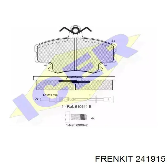 Ремкомплект суппортов Frenkit 241915 цена, от 17.36 USD