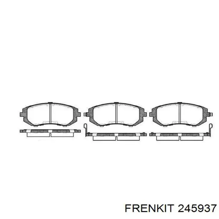 245937 Frenkit Ремкомплект заднего тормозного суппорта