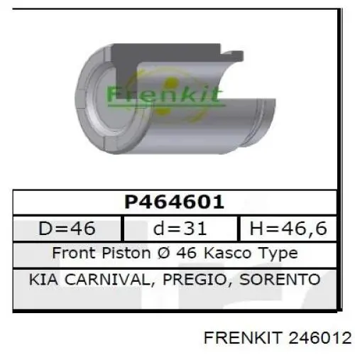 Купить 246012 Frenkit Ремкомплект переднего суппорта