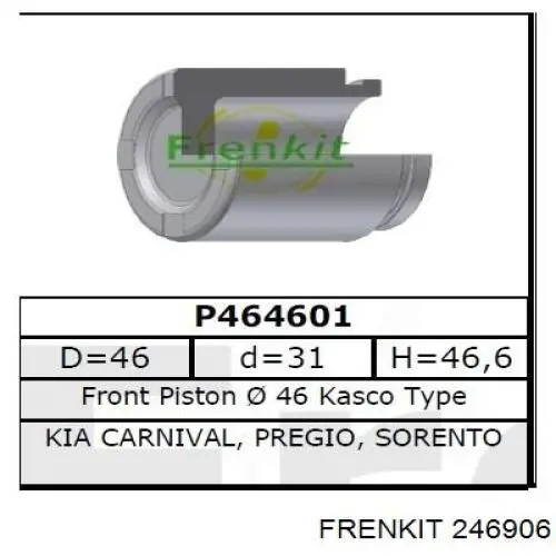 Купить 246906 Frenkit Ремкомплект переднего суппорта