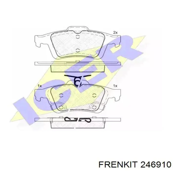 Ремкомплект тормозной системы Frenkit 246910 цена, от 17.92 USD