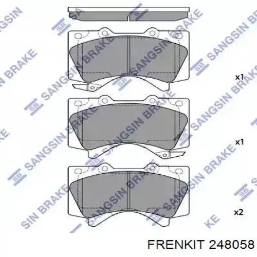 Купить 248058 Frenkit Ремкомплект переднего суппорта