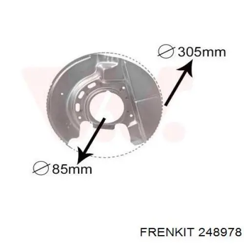 Ремкомплект тормозной системы Frenkit 248978 цена, от 16.90 USD
