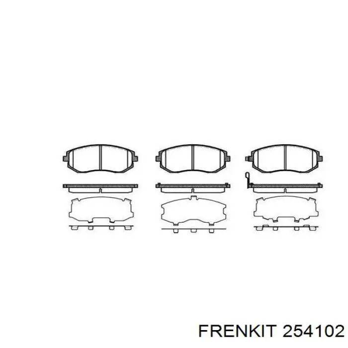 Ремкомплект переднего суппорта 254102 Frenkit