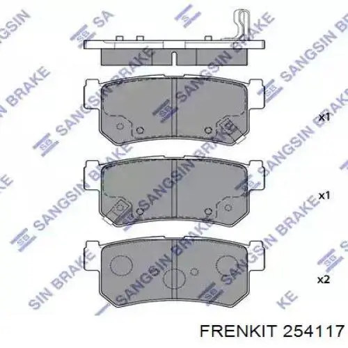 254117 Frenkit ремкомплект суппорта тормозного переднего