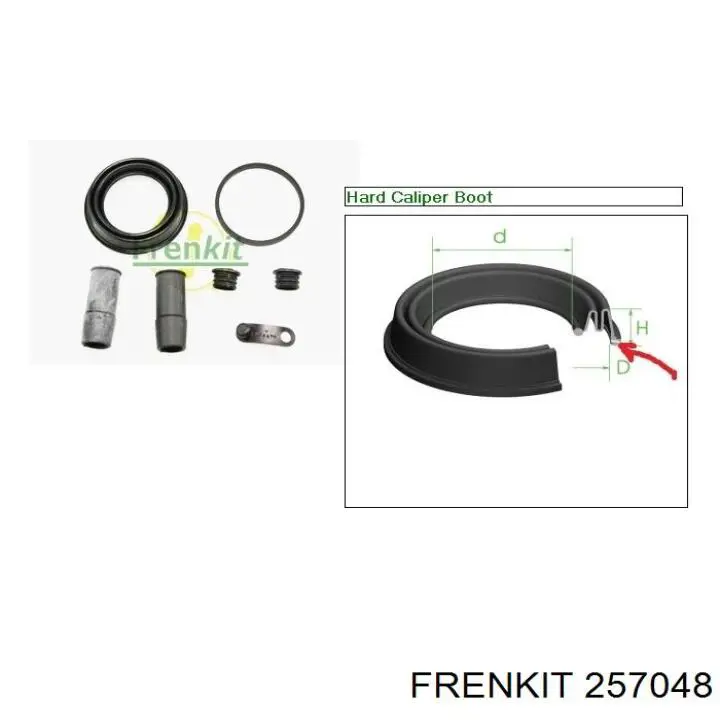257048 Frenkit ремкомплект суппорта тормозного переднего