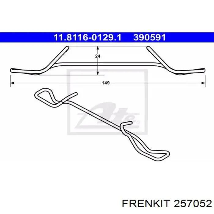 Купить 257052 Frenkit Ремкомплект переднего суппорта