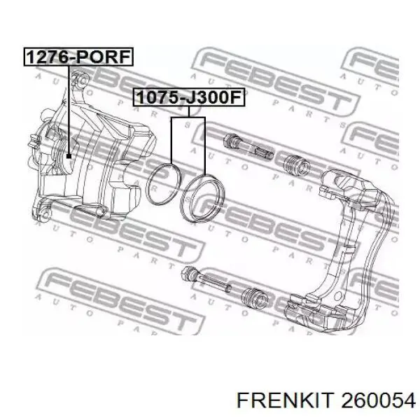 Ремкомплект суппорта тормозного переднего FRENKIT 260054