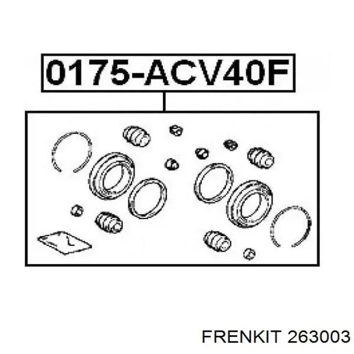 Ремкомплект тормозной системы Frenkit 263003 цена, от 4.72 USD