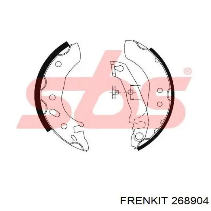 Ремкомплект заднего суппорта Frenkit 268904